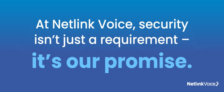 At Netlink Voice, security isn’t just a requirement – it’s our promise.