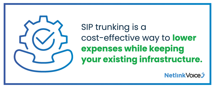 SIP trunking is a cost-effective way to lower expenses while keeping your existing infrastructure.