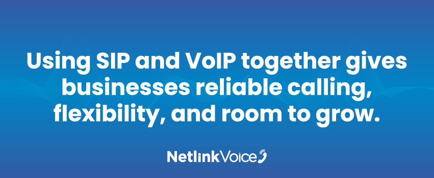 Using SIP and VoIP together gives businesses reliable calling, flexibility, and room to grow.